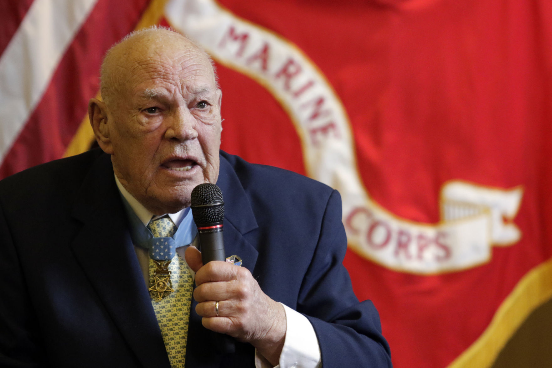 Retired Army Command Sgt. Maj. Bennie Adkins